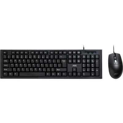 Комплект AOC KM160B USB UA Black (KM160B/97)