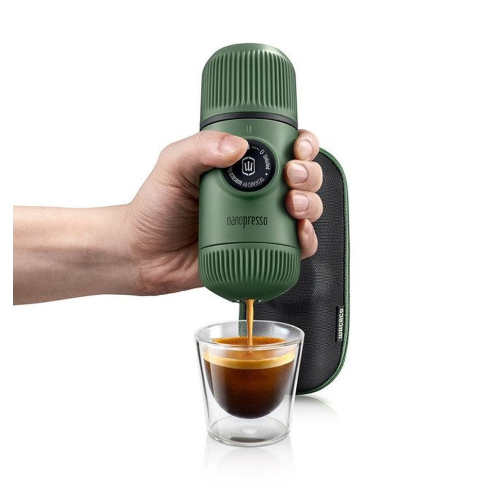 Кавоварка кемпінгова Wacaco Nanopresso з чохлом зелена (WNANOGREEN) Кавоварка кемпінгова Wacaco Nanopresso з чохлом зелена (WNANOGREEN)