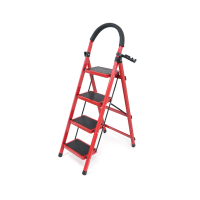 Voltronic ladder 95 cm, up to 150 kg, 4 steps with rubber mats, metal (YT43353)