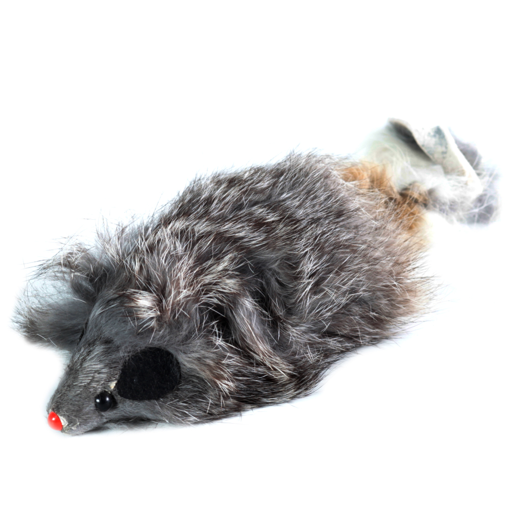 Іграшка для котів "FOX" Миша - пищалка сіра (5901436129363)