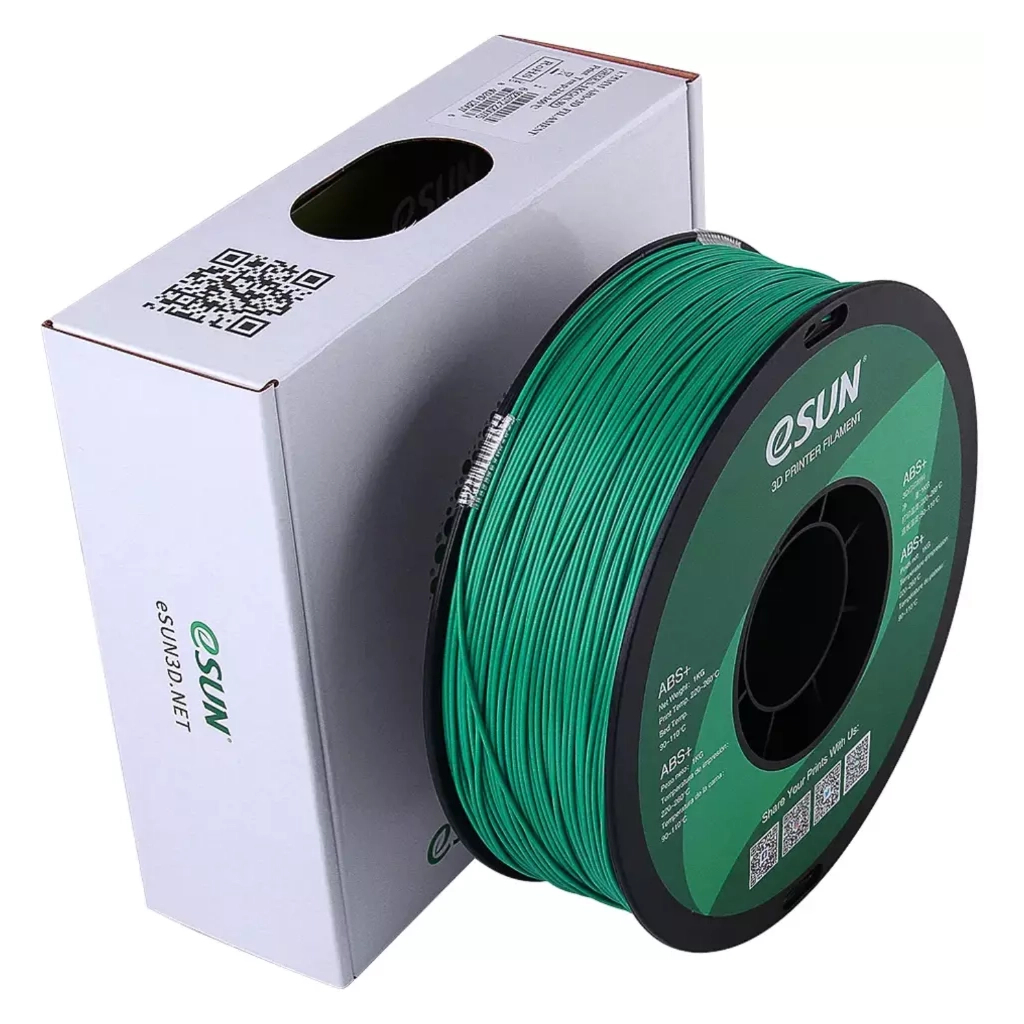 Пластик для 3D-принтера eSUN ABS+, 1кг, 1.75мм, GREEN (ABS+P175G1)
