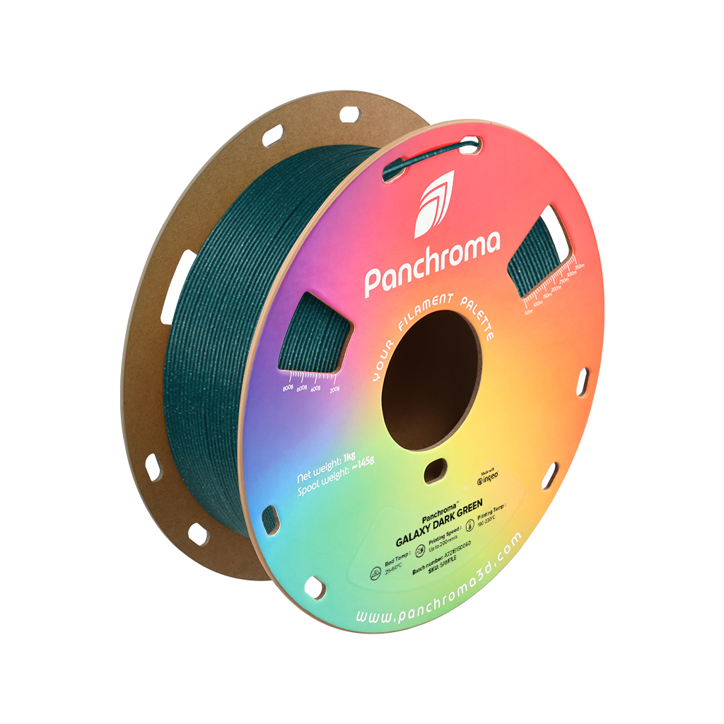 Пластик для 3D-принтера Polymaker PLA PANCHROMA GALAXY 1,75mm 1kg DARK GREEN (CA02026)