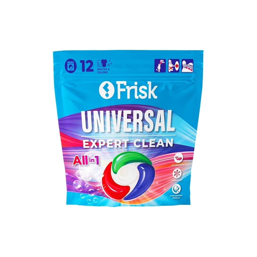 Капсули для прання Frisk Universal Expert Clean 12 шт. (4820197123476)
