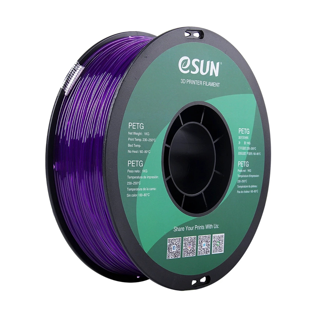 Пластик для 3D-принтера eSUN PETG 1,75mm 1kg SOLID PURPLE (PETG-P175SZ1)