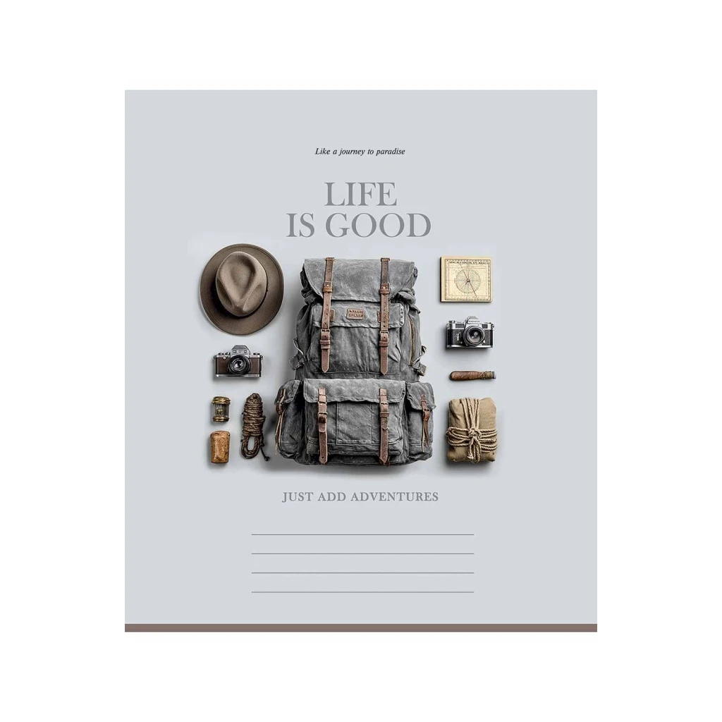 Зошит Школярик Life is good 60 аркушів клітинка (060-3670K) Зошит Школярик Life is good 60 аркушів клітинка (060-3670K)
