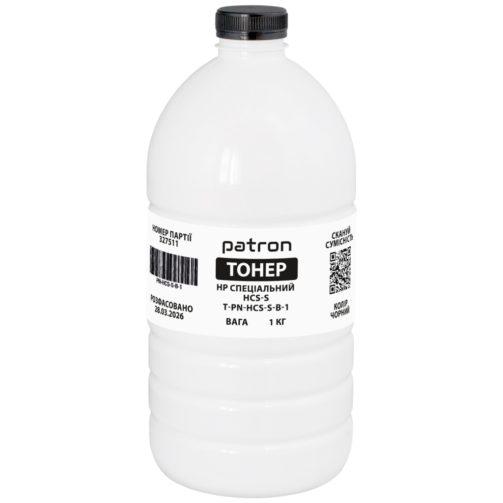 Тонер HP CLJ Pro 4203/4303/Canon 069/MF1333C, Special 1kg, Black Patron (PN-HCS-S-B-1)