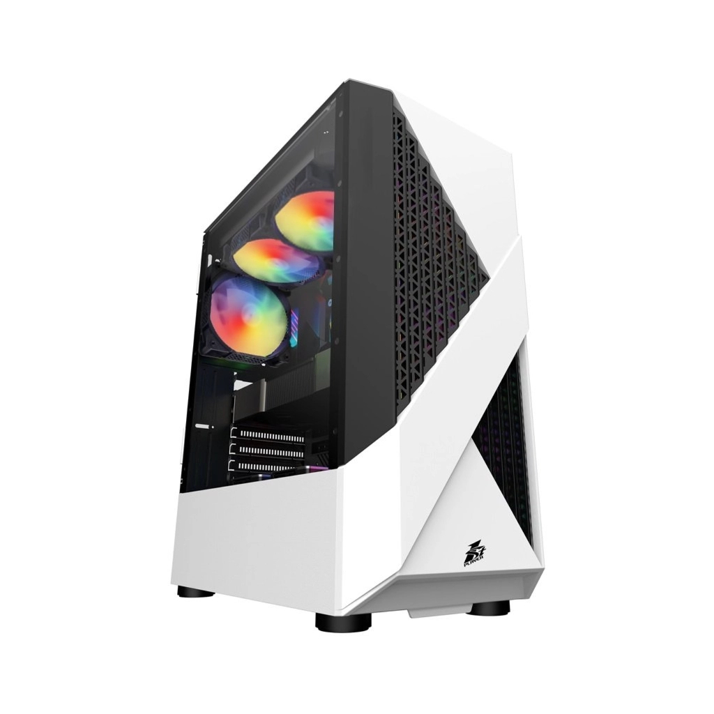 Корпус для ПК 1stPlayer F3-A-4F1-WH&PS-600FK