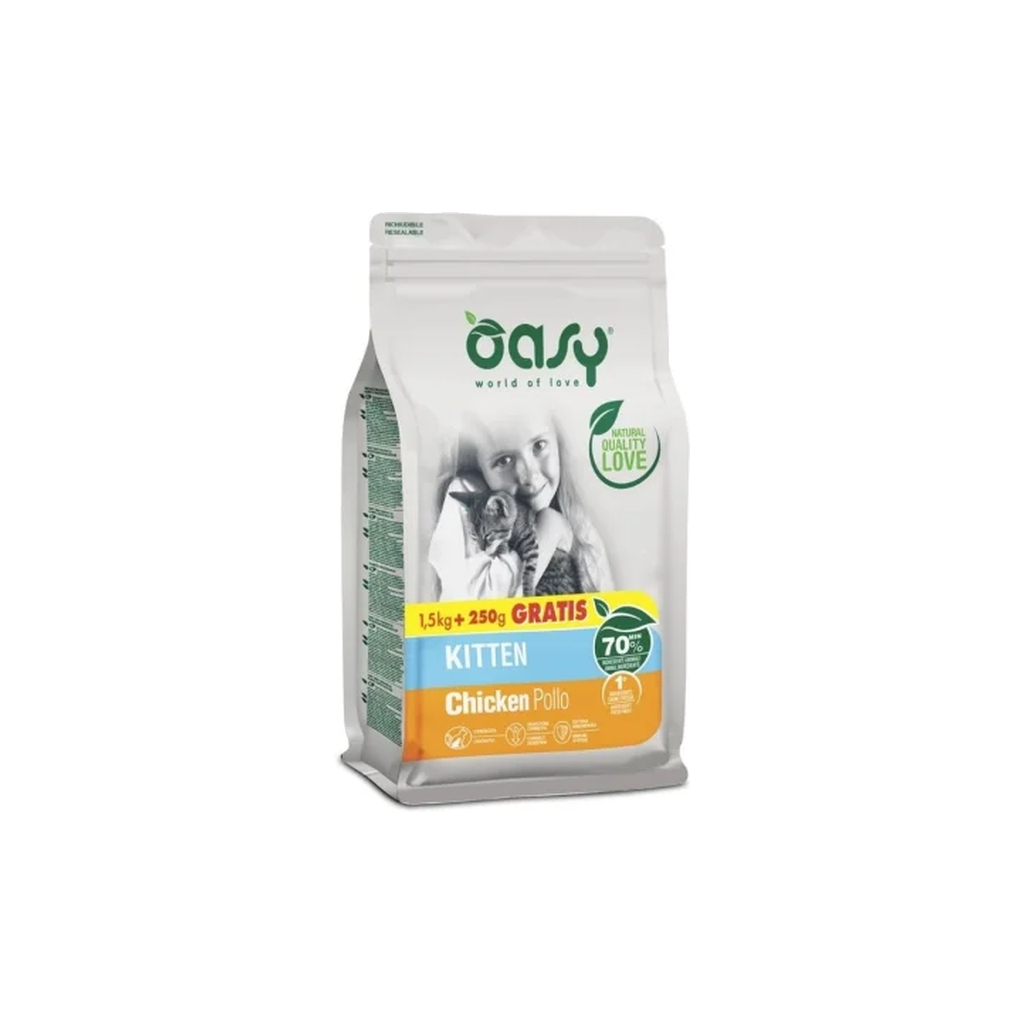 Сухий корм для кішок OASY LIFESTAGE Kitten курка 1.75 кг (8054329512678) Сухий корм для кішок OASY LIFESTAGE Kitten курка 1.75 кг (8054329512678)