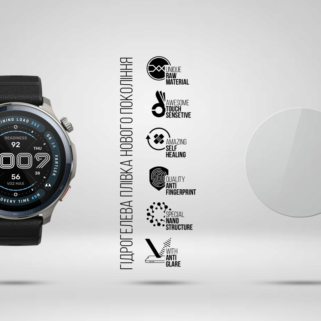 Плівка захисна Armorstandart Matte hydrogel Amazfit Balance 2 6 pcs (ARM91950) Плівка захисна Armorstandart Matte hydrogel Amazfit Balance 2 6 pcs (ARM91950)