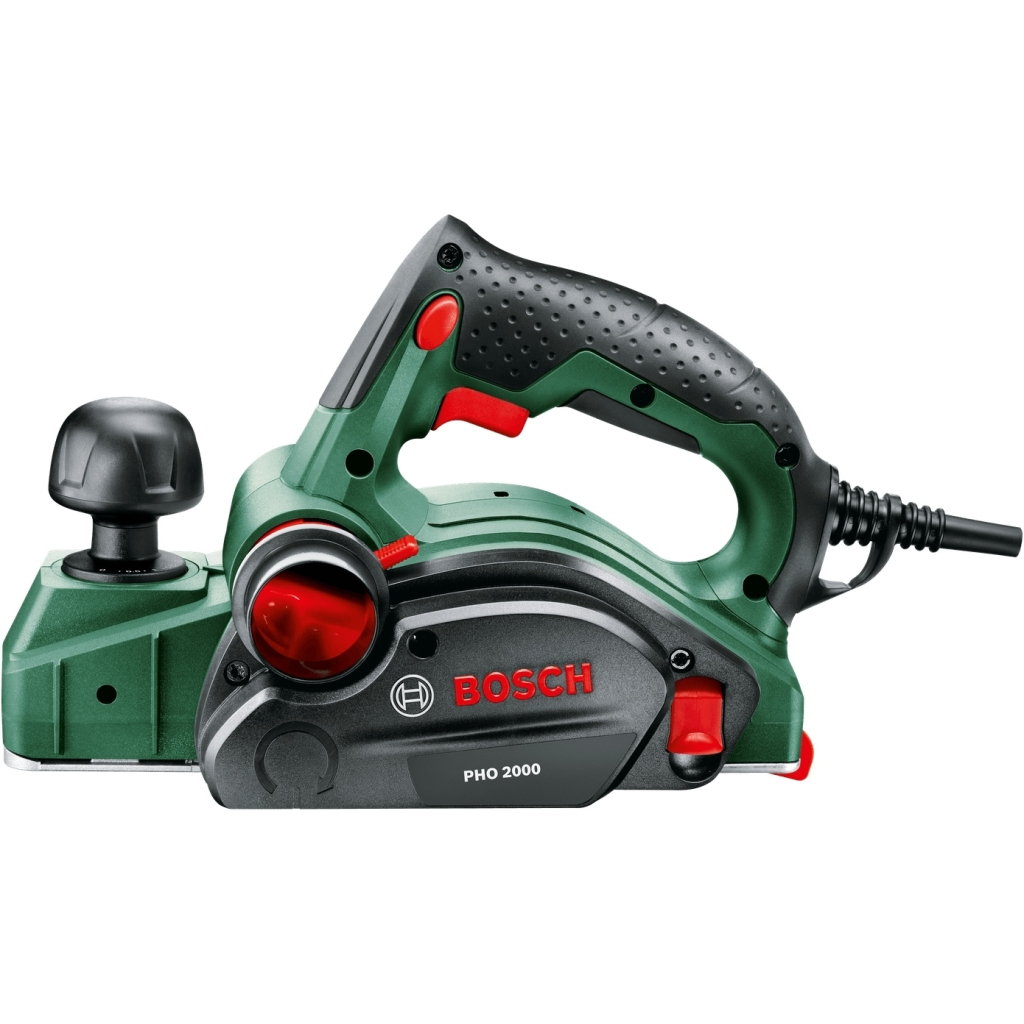Електрорубанок Bosch PHO 2000, 680W, 80мм, стругання до 2мм, 2.58кг (0.603.2A4.100)