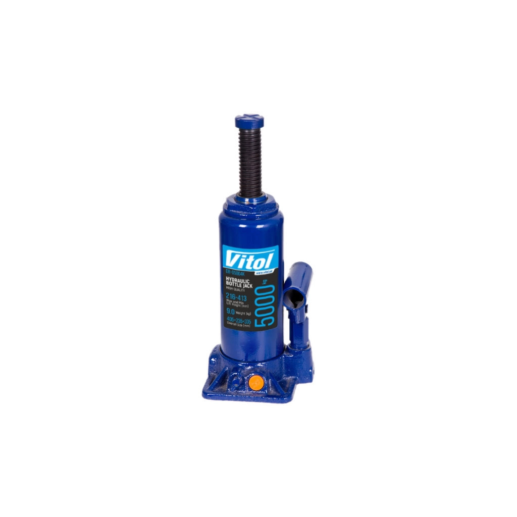 Домкрат Vitol DB-05004K/T90504S, телескопічний, гідравлічний, 5т, min 216мм, max 413мм, валіза (DB-05004K) Домкрат Vitol DB-05004K/T90504S, телескопічний, гідравлічний, 5т, min 216мм, max 413мм, валіза (DB-05004K)