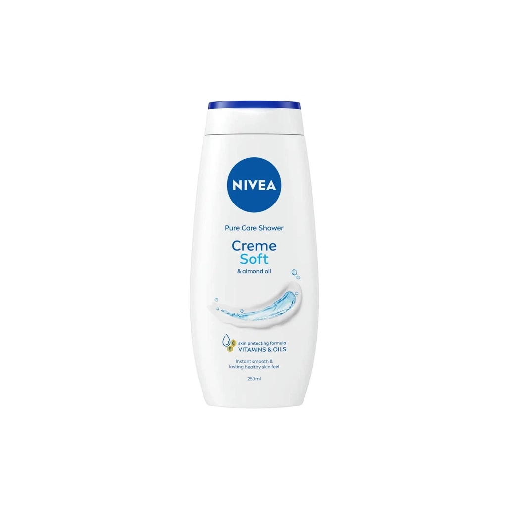 Гель для душу Nivea Creme Soft & Almond Oil Pure Care Shower 250 мл (4005808124015)