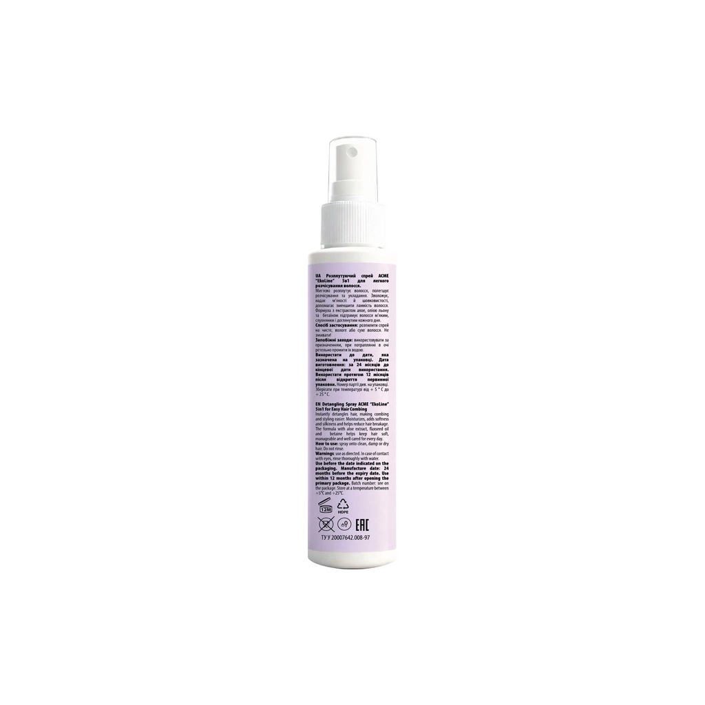 Спрей для волосся Acme Color EkoLine Detangling Spray 5 In 1 Easy Hair Combing 100 мл (4823115507969)
