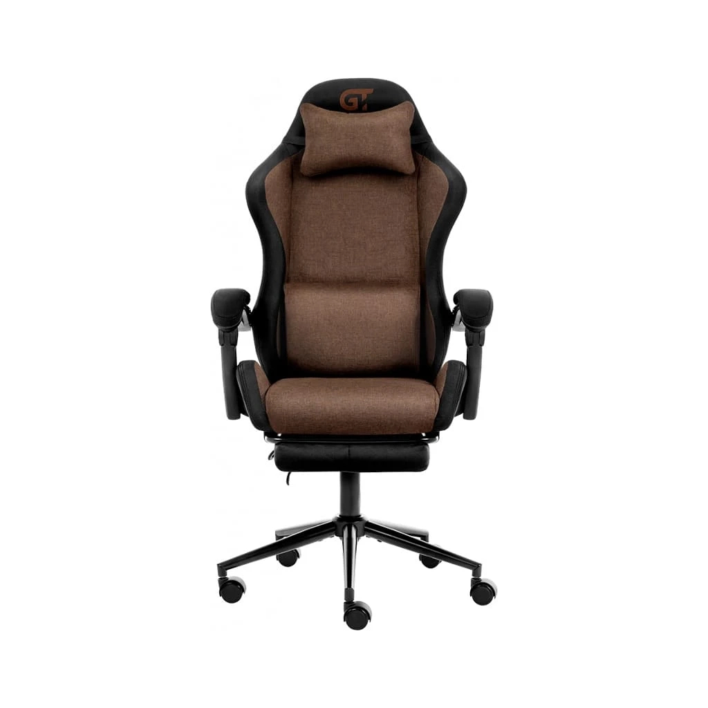 Крісло ігрове GT Racer X-2338 Brown/Black (X-2338 Fabric Brown/Black) Крісло ігрове GT Racer X-2338 Brown/Black (X-2338 Fabric Brown/Black)