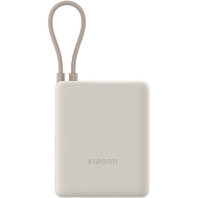 Батарея універсальна Xiaomi 10000mAh 33W Integrated Cable Beige (BHR9333GL)