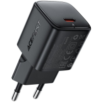 Зарядний пристрій Acefast USB-C 30W GaN + cable USB-C black (6974316285175)