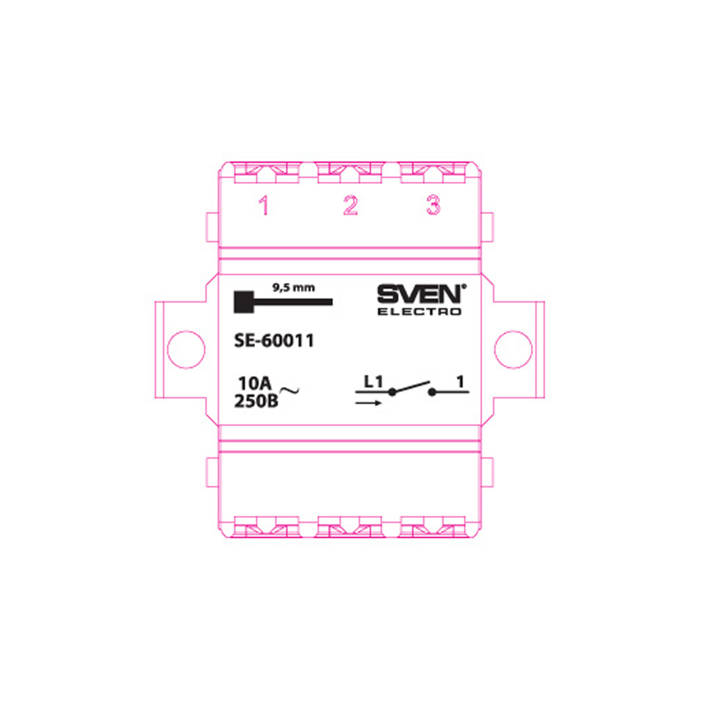 Вимикач Sven SE-60011 white (7100031)