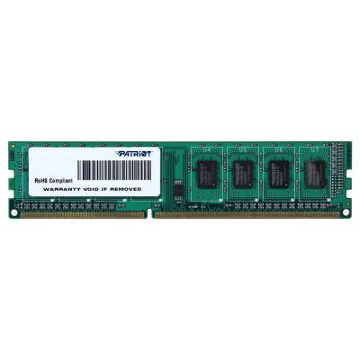 Модуль пам'яті для комп'ютера DDR3 4GB 1600 MHz Patriot (PSD34G160082)