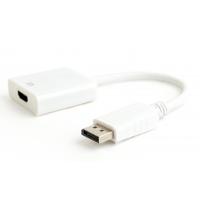 Перехідник DisplayPort на HDMI Cablexpert (A-DPM-HDMIF-03-W)