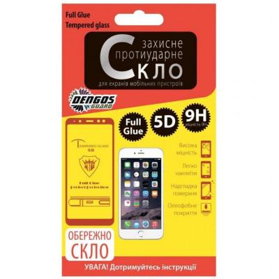 Скло захисне Dengos для Xiaomi Redmi 7, Full Glue, black frame (TGFG-61)