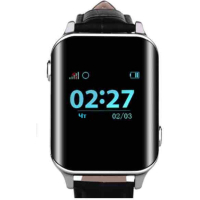 Смарт-годинник GoGPS М01 Chrome Телефон-часы с GPS треккером (M01CH)