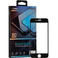 Скло захисне Gelius Pro 5D Clear Glass for iPhone 7/8 Black (00000070949)