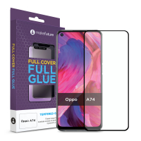 Скло захисне MakeFuture Oppo A74 Full Cover Full Glue (MGF-OPA74)