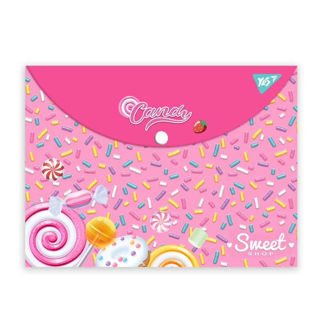 Папка - конверт Yes на кнопці А4 Sweet Cream (492015) Папка - конверт Yes на кнопці А4 Sweet Cream (492015)
