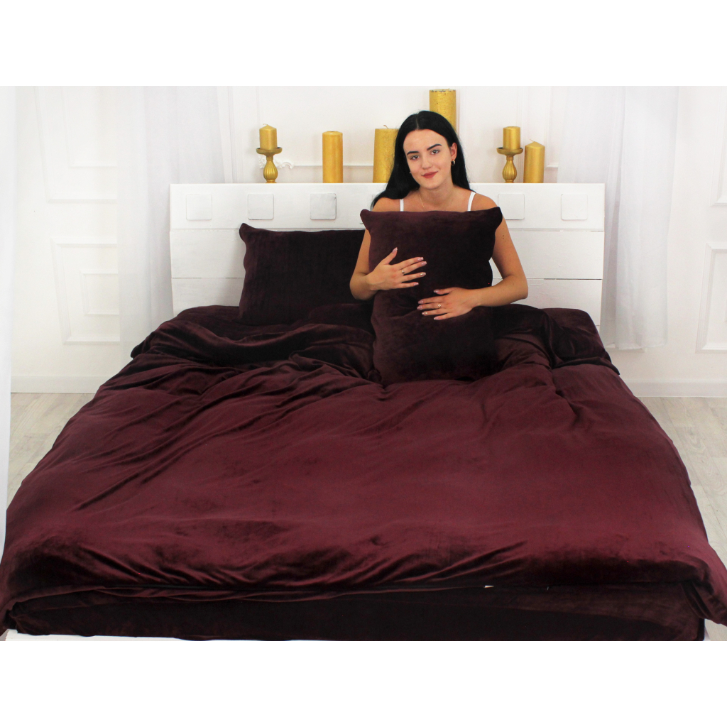 Постільна білизна MirSon Велюр Winter Frost 28-0002 Excalibur Velvet King Size (2200004358925)