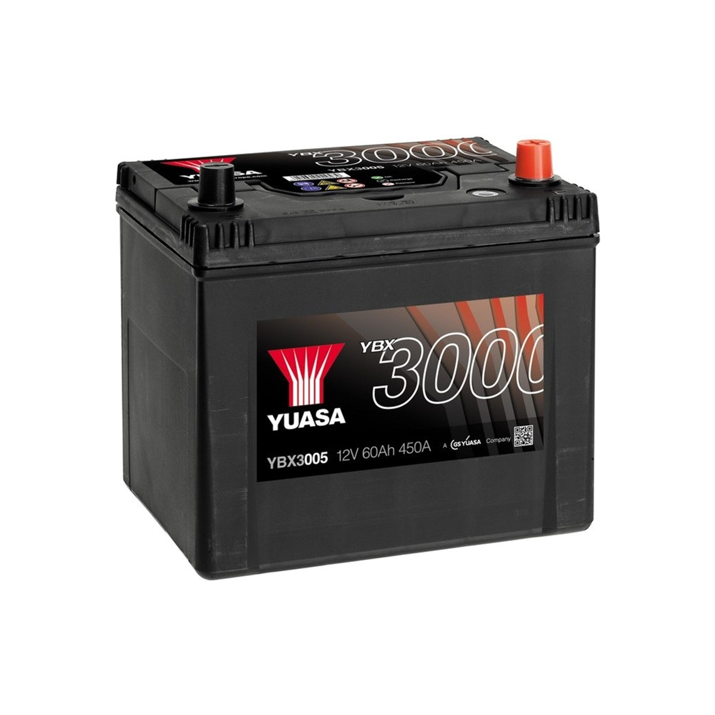 Акумулятор автомобільний Yuasa 12V 60Ah SMF Battery (YBX3005) Акумулятор автомобільний Yuasa 12V 60Ah SMF Battery (YBX3005)