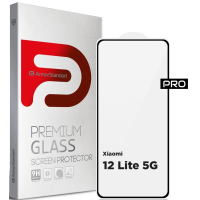 Скло захисне Armorstandart Pro Xiaomi 12 Lite 5G Black (#ARM63566)