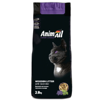Toilet filler AnimAll Wooden with lavender aroma 2.8 kg (111283)