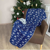 Plaid Provence Snowflake 100x150 Blue (4823093435209)