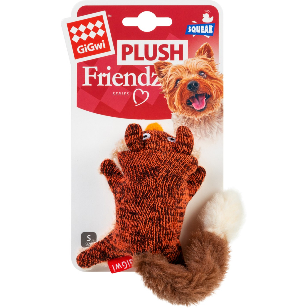 Іграшка для собак GiGwi Plush Лисиця з пищалкою 9 см (75043) Іграшка для собак GiGwi Plush Лисиця з пищалкою 9 см (75043)