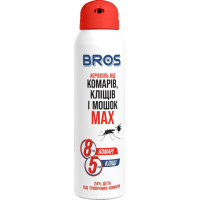 Аерозоль від комах Bros MAX від комарів і кліщів 90 мл (5904517065185/5904517324572)