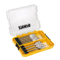 A set of DeWALT feather drills for wood EXTREME IMPACT 8 pcs. (DT70750)