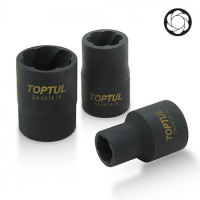 Екстрактор Toptul головка для пошкоджених болтів 1/2" 19мм (BAAK1619)
