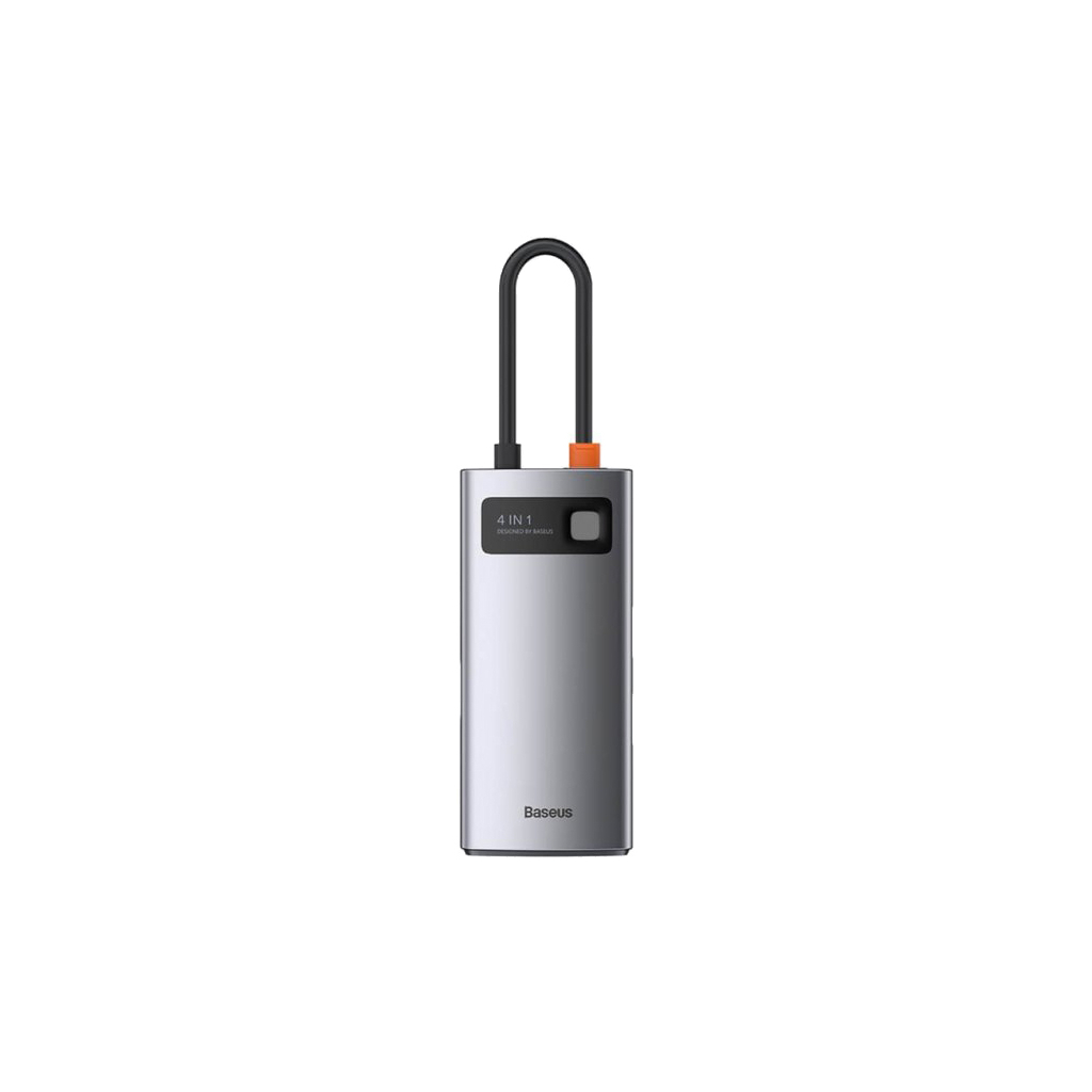 Концентратор Baseus Metal Gleam Series 4-in-1 Multifunctional Gray (CAHUB-CY0G) Концентратор Baseus Metal Gleam Series 4-in-1 Multifunctional Gray (CAHUB-CY0G)