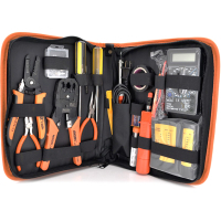 Voltronic tool set 17 items (JM-P15, JM-CT4-12, JM-CT4-3, Stripper, multimeter, tester, soldering iron) (YT-JM-P15)