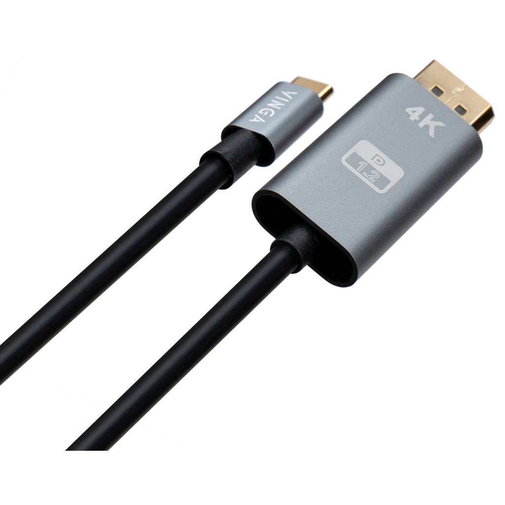 Кабель мультимедійний USB-C to DisplayPort M 1.5m v1.2 4K60Hz Vinga (VCPVCCD1215)