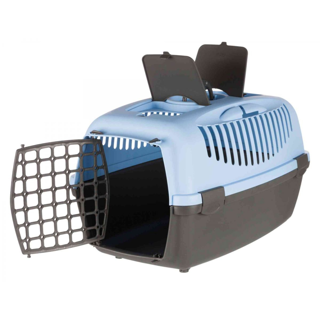 Переноска для тварин Trixie Capri 3 40х38х61 см до 12 кг (блакитна) (4011905398327)