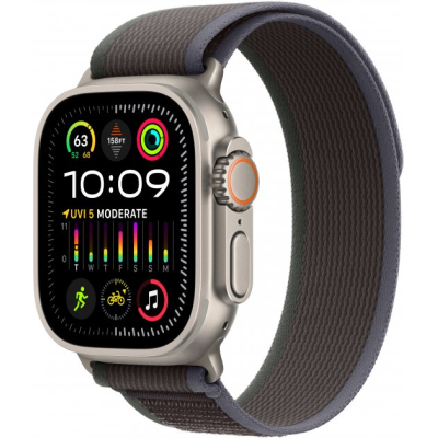 Смарт-годинник Apple Watch Ultra 2 GPS + Cellular, 49mm Titanium Case with Blue/Black Trail Loop - S/M (MRF53UL/A)