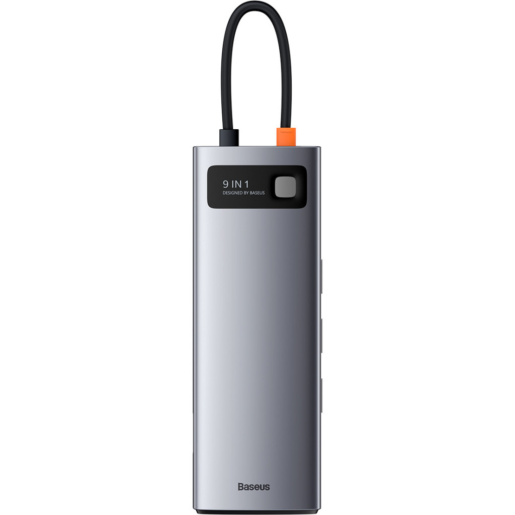 Концентратор Baseus USB3.1 Type-C to USB C(PD)100W/HDMI 4K 30Hz/VGA/USB3.2/RJ45/SD+TF,9in1 Grey (CAHUB-CU0G) Концентратор Baseus USB3.1 Type-C to USB C(PD)100W/HDMI 4K 30Hz/VGA/USB3.2/RJ45/SD+TF,9in1 Grey (CAHUB-CU0G)