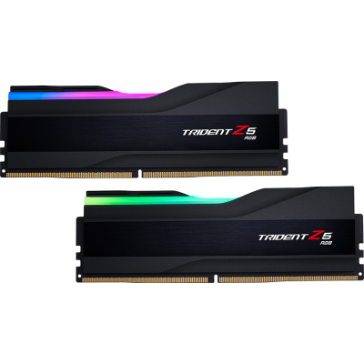 Модуль пам'яті для комп'ютера DDR5 48GB (2x24GB) 6400 MHz Trident Z5 RGB Black G.Skill (F5-6400J3239F24GX2-TZ5RK)