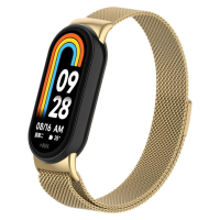 Ремінець до фітнес браслета Armorstandart Milanese Magnetic Band для Xiaomi Mi Band 8 Gold (ARM69919)