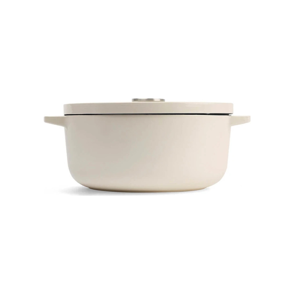 Каструля KitchenAid чавунна з кришкою 5,2 л Мигдалевий крем (CC006059-001)