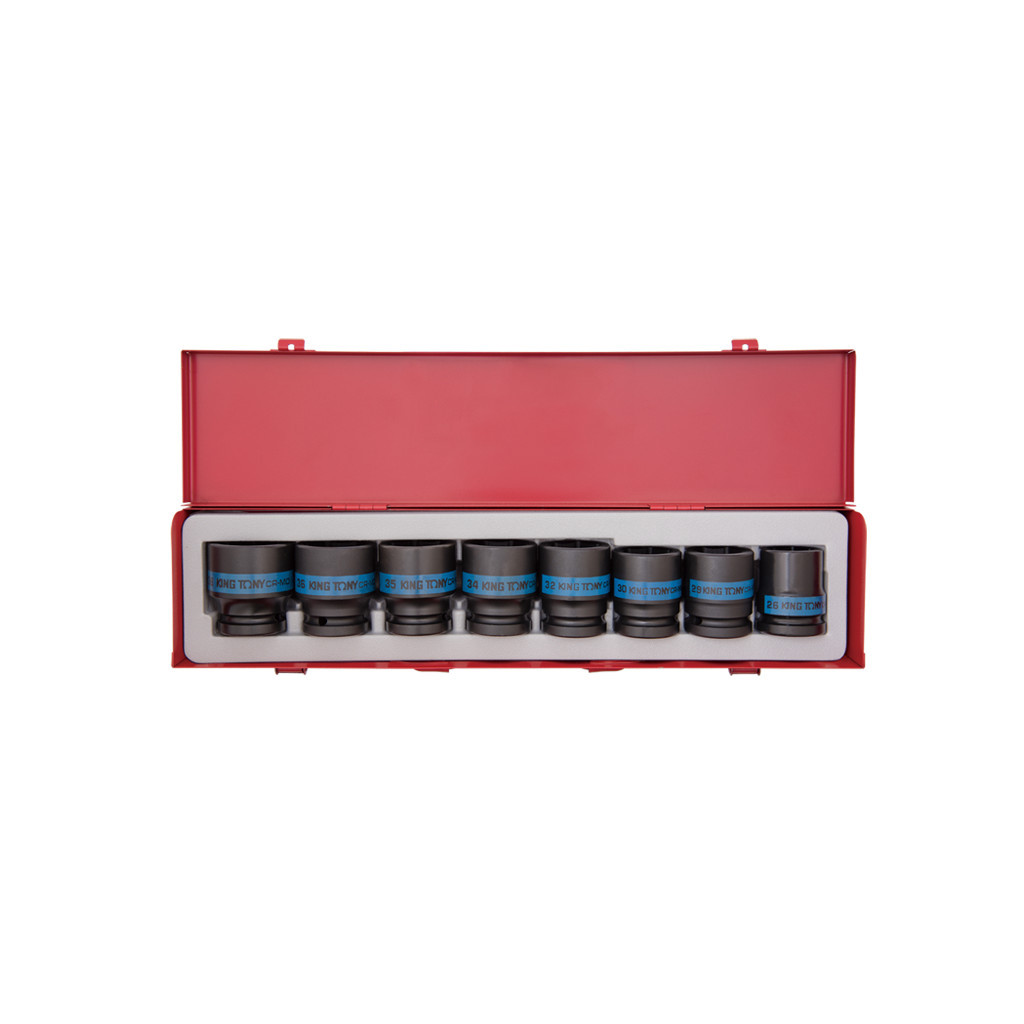 Набір торцевих головок KING TONY 3/4" ударних 8 шт. 21-41 мм (6409MP03)
