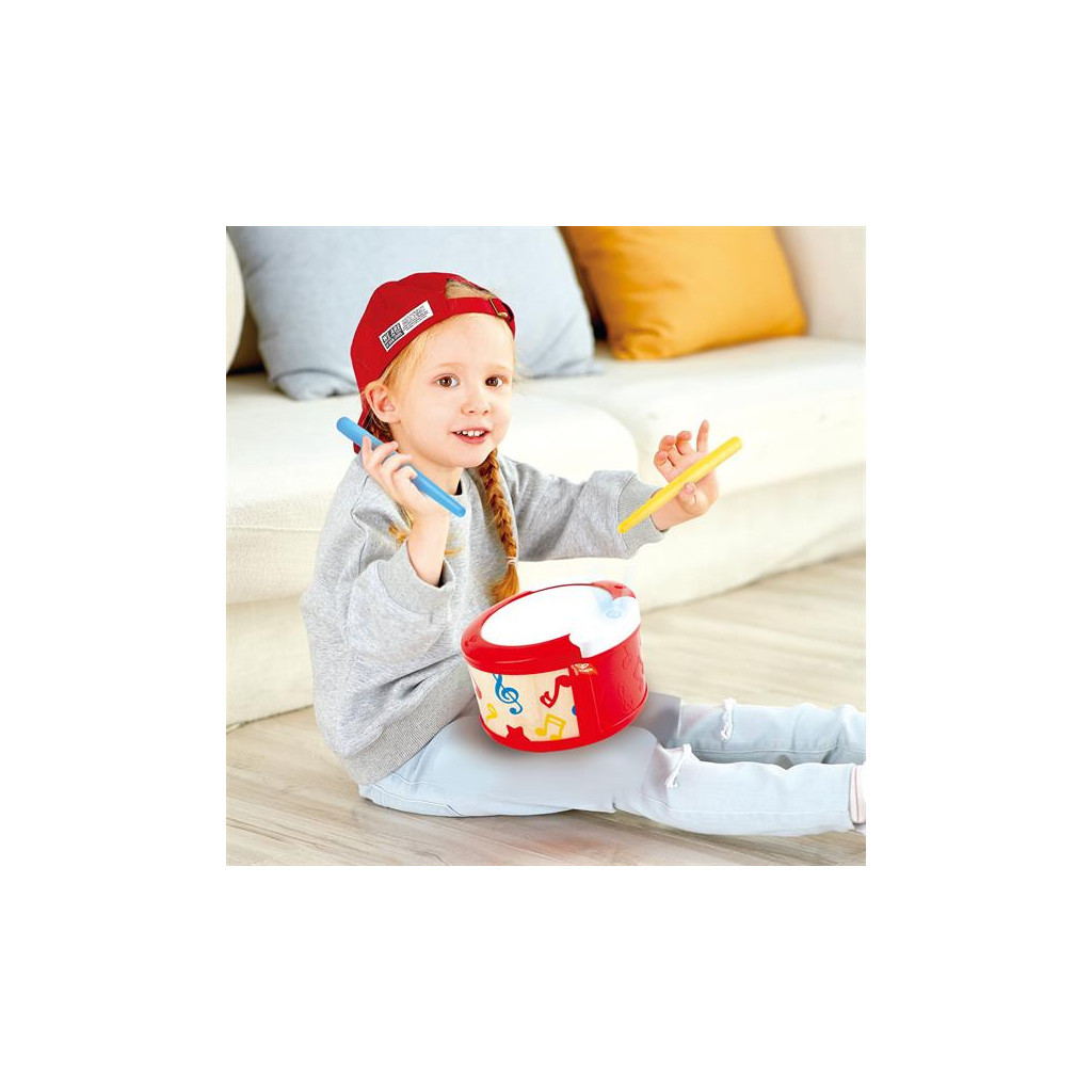 Музична іграшка Hape Барабан зі світлом і звуками (E0620)