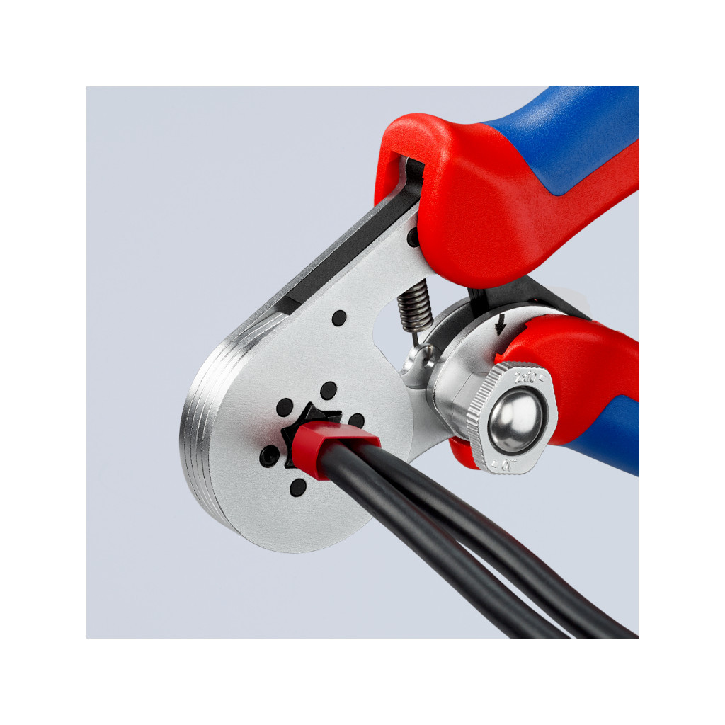 Затиск для клем KNIPEX для контактних гільз, шестигранний обжим (97 55 14)