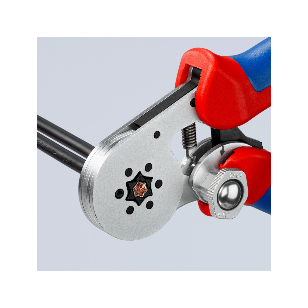 Затиск для клем KNIPEX для контактних гільз, шестигранний обжим (97 55 14)